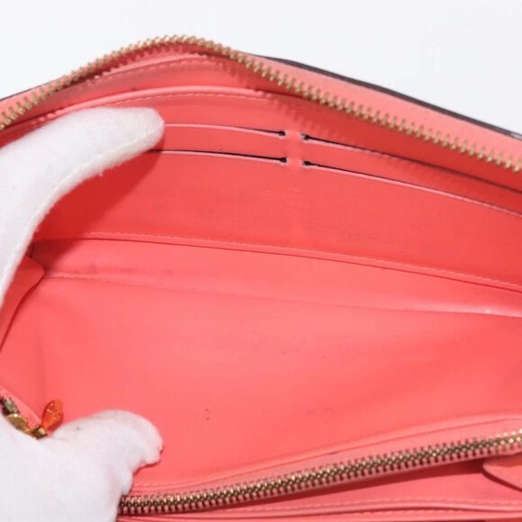 LOUIS VUITTON Sweet Monogram Zippy Wallet Long Wallet Orange M90124 Auth 143485 - Picture 11 of 16